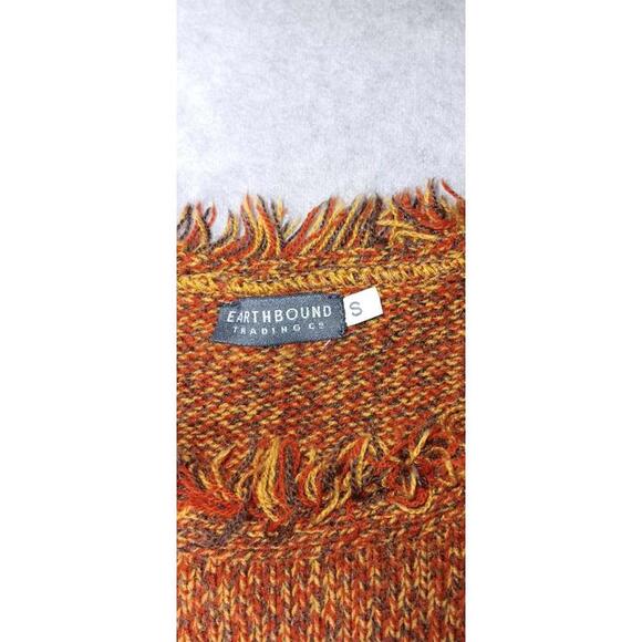 Earthbound Cropped Tank Top Womens Size Small Multicolor Crochet Tassel... - Picture 2 of 10